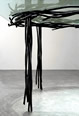 Glass and steel furniture